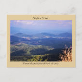 Skyline Drive Shenandoah Postkarte (Vorderseite)