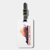Skyline Drive Shenandoah Virginia Karte Gepäckanhänger (Vorderseite vertikal)