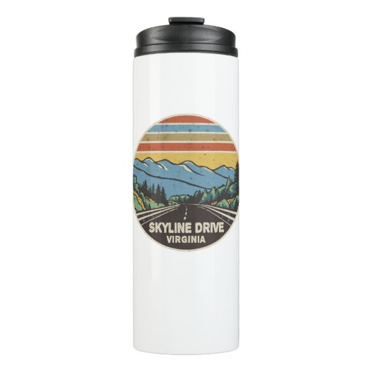 Skyline Drive Shenandoah Virginia Mountains Thermosbecher (Vorderseite)