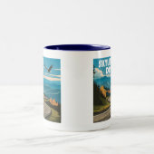 Skyline Drive Virginia Eagle Zweifarbige Tasse (Mittel)