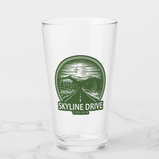 Skyline Drive Virginia Forest Glas (Vorderseite)
