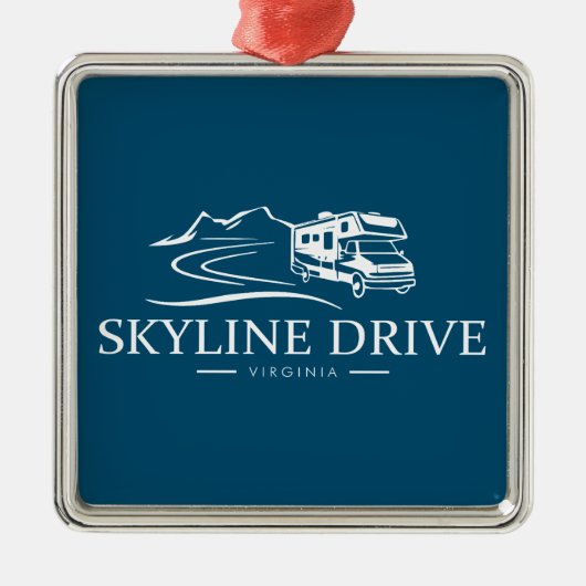 Skyline Drive Virginia Freizeitfahrzeug Ornament Aus Metall (Vorne)