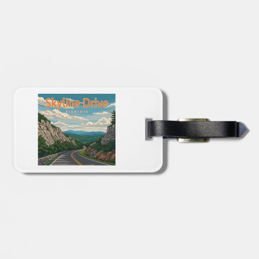 Skyline Drive Virginia Landschaft Gepäckanhänger (Rückseite horizontal)