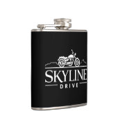 Skyline Drive Virginia Motorrad Flachmann (Rechts)