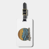 Skyline Drive Virginia Retro Gepäckanhänger (Vorderseite vertikal)