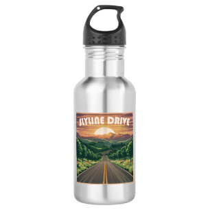 Skyline Drive Virginia Sunset Edelstahlflasche