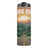 Skyline Drive Virginia Sunset Thermosbecher (Vorderseite)