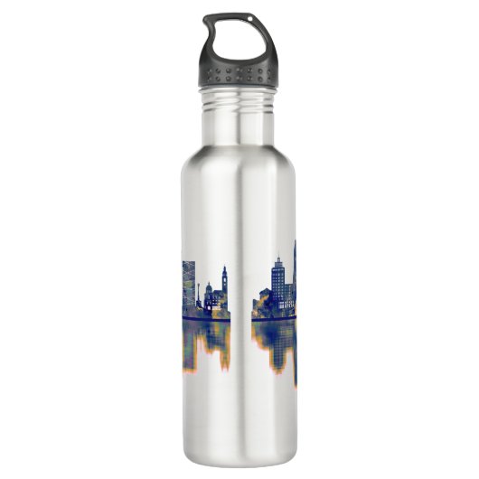 Skyline Edelstahlflasche (Rückseite)