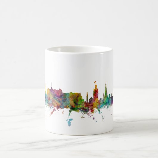 Skyline Edinburghs Schottland Kaffeetasse (Mittel)