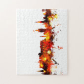 Skyline Edinburghs Schottland Puzzle (Vertikal)