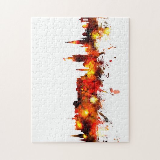 Skyline Edinburghs Schottland Puzzle (Vertikal)