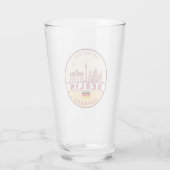 Skyline-Emblem in Berlin Deutschland Glas (Rückseite)