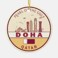 Skyline-Emblem in Doha-Katar