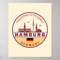 Skyline-Emblem in Hamburg