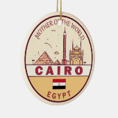 Skyline-Emblem in Kairo Ägypten Keramik Ornament (Rechts)