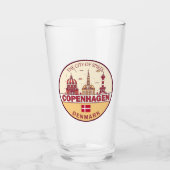 Skyline Emblem in Kopenhagen Glas (Vorderseite)