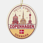 Skyline Emblem in Kopenhagen Keramik Ornament (Links)