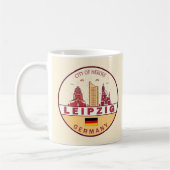 Skyline-Emblem in Leipzig Kaffeetasse (Links)