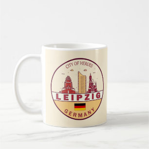 Skyline-Emblem in Leipzig Kaffeetasse
