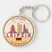 Skyline-Emblem in Leipzig Schlüsselanhänger (Rückseite)