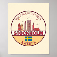 Skyline-Emblem in Stockholm