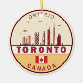 Skyline-Emblem in Toronto City Keramik Ornament (Vorne)