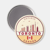 Skyline-Emblem in Toronto City Magnet (Vorderseite/Rückseite)
