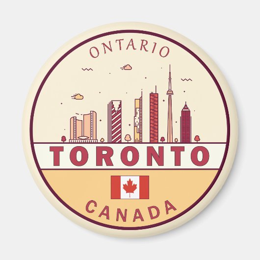 Skyline-Emblem in Toronto City Magnet (Vorne)