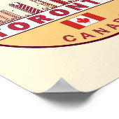 Skyline-Emblem in Toronto City Poster (Ecke)