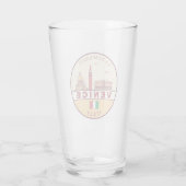 Skyline-Emblem in Venedig Glas (Rückseite)