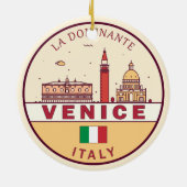 Skyline-Emblem in Venedig Keramik Ornament (Hinten)