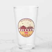 Skyline-Emblem in Wien Glas (Vorderseite)