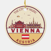 Skyline-Emblem in Wien Keramik Ornament (Hinten)