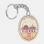 Skyline-Emblem in Wien Schlüsselanhänger (Vorderseite links)