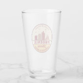 Skyline-Emblem Phoenix Arizona City Glas (Rückseite)