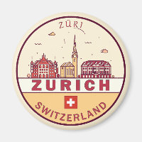 Skyline-Emblem Zürich Schweiz