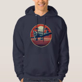 Skyline Explorer: Vintage Luftfahrt Hoodie (Vorderseite)