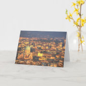 Skyline Florence Italien Karte (Gelbe Blume)