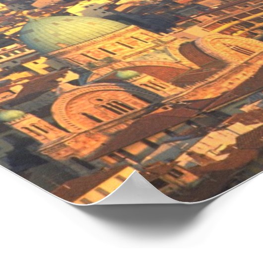 Skyline Florence Italien Poster (Ecke)