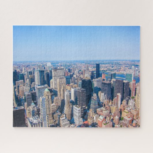 Skyline-Foto-Gebäude von New York City Puzzle (Horizontal)
