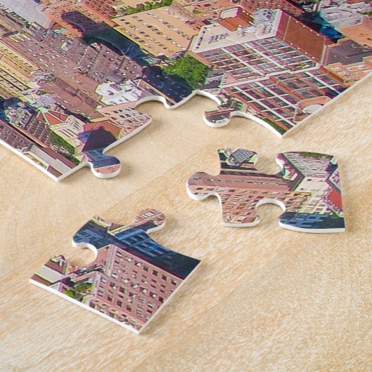 Skyline-Foto-Gebäude von New York City Puzzle (Seite)