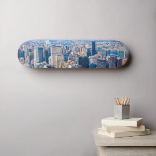 Skyline-Foto-Gebäude von New York City Skateboard