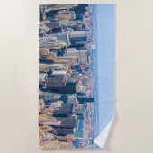 Skyline-Foto-Gebäude von New York City Strandtuch (Vorderseite)