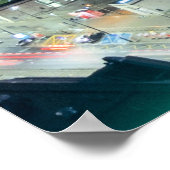 Skyline-Foto in Warschau, Polen, Poster (Ecke)