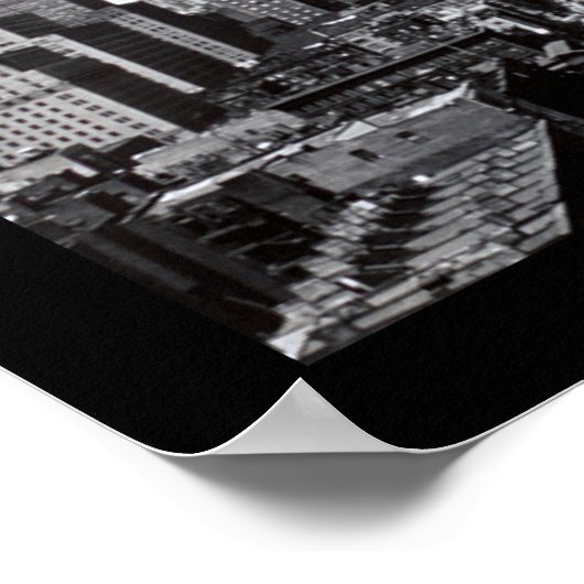 Skyline-Foto Mitte-New York 1931 Poster (Ecke)