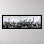 Skyline-Foto Mitte-New York 1931 Poster (Vorne)