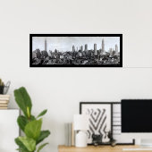Skyline-Foto Mitte-New York 1931 Poster (Heimbüro)
