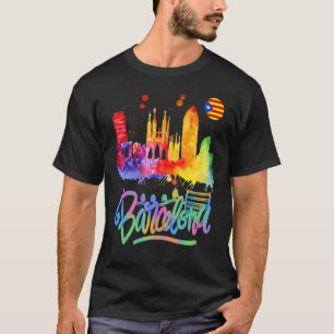 Skyline-Fußballfans in Barcelona City Cool T-Shirt
