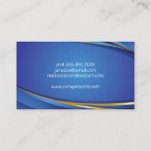 Skyline-Gebäude | Moderne Geometrie Visitenkarte (Rückseite)