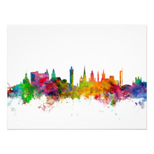 Skyline Glasgows Schottland Fotodruck